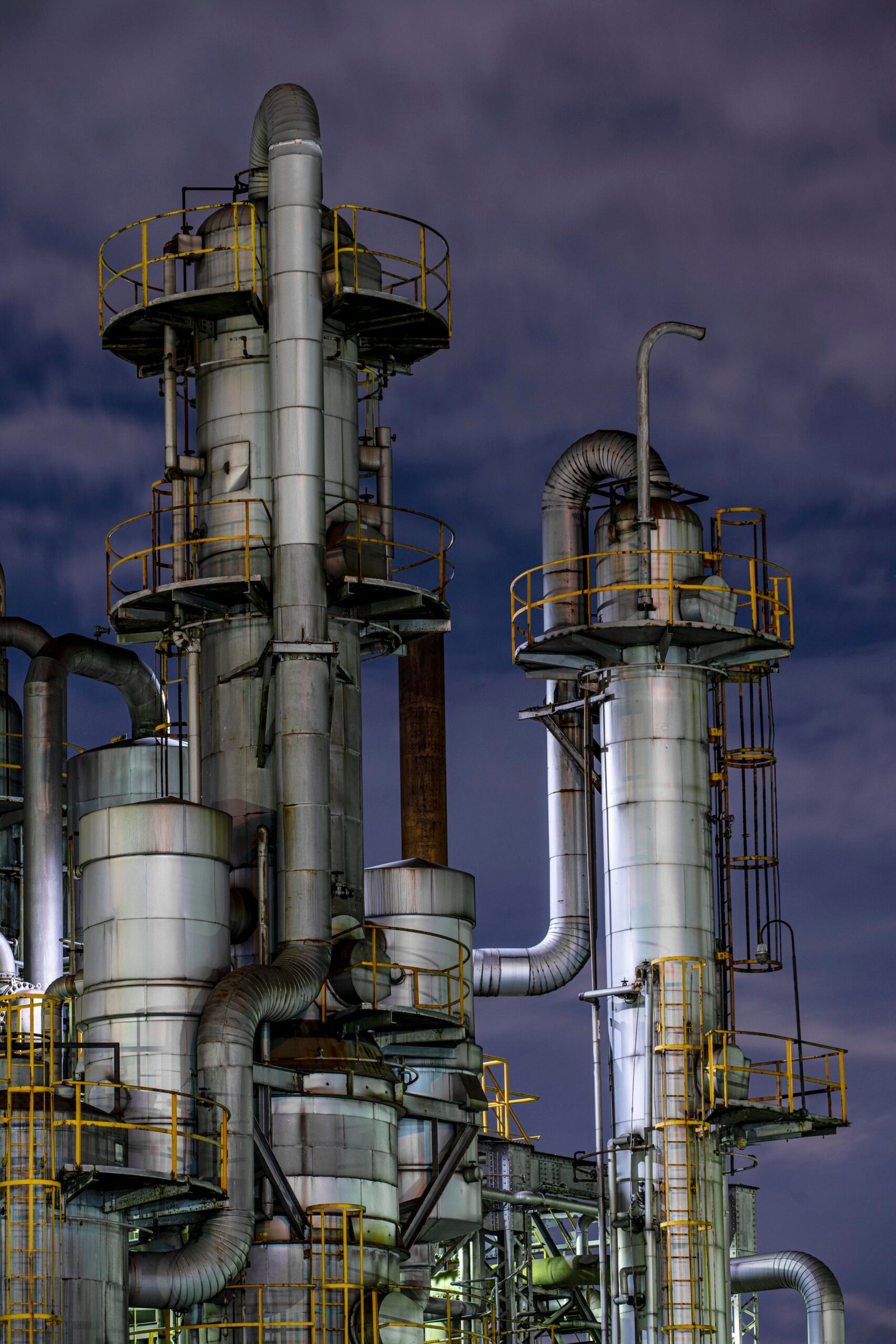 environmental pollution factory exterior night
